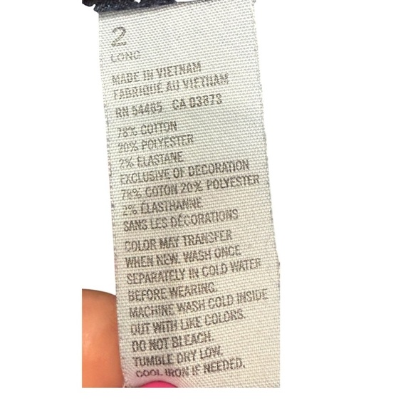 American Eagle Outfitters Jegging Skinny Jeans Stretch Y2K Dark Blue Size 2 Long - Picture 7 of 7